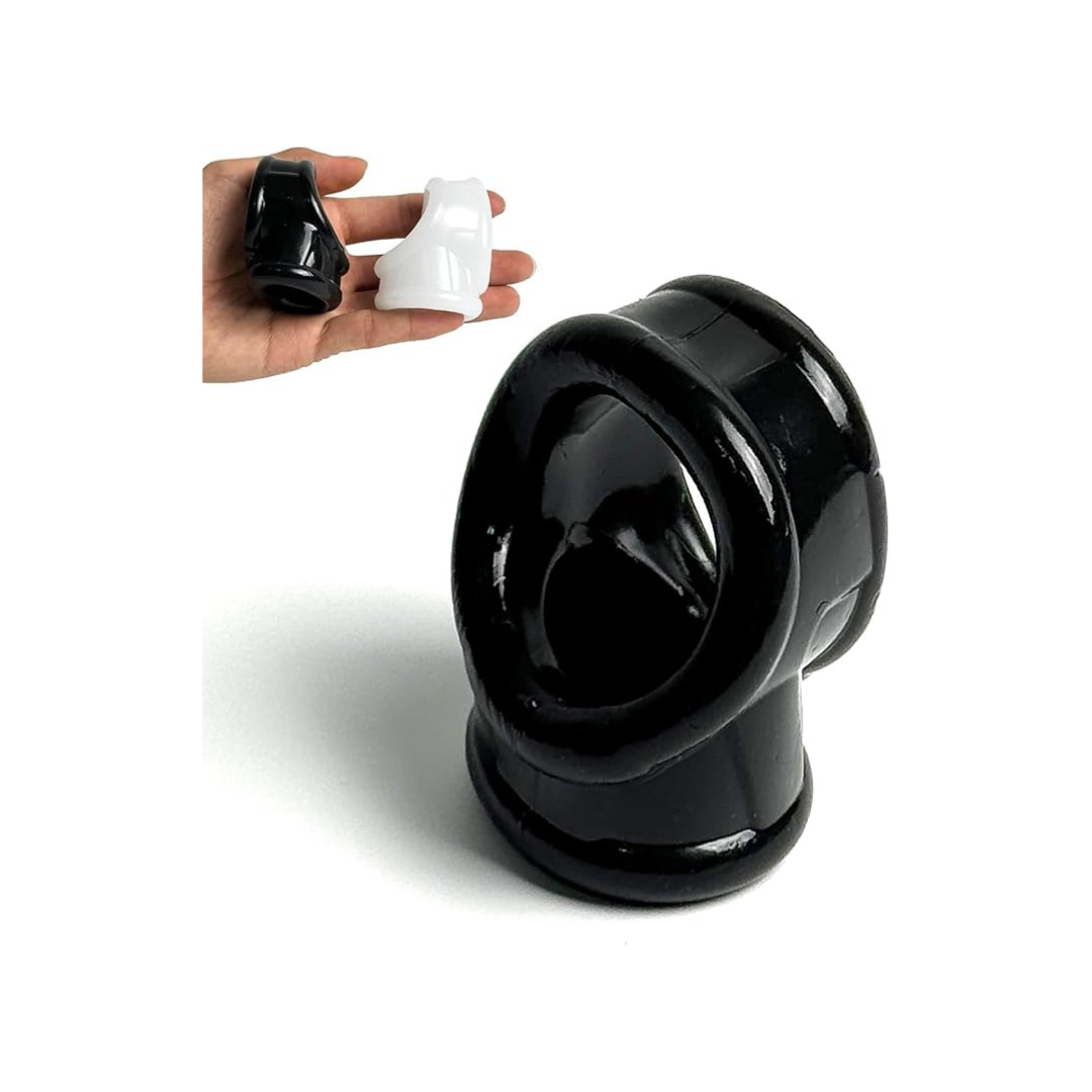 Super Soft Silicone Penis Ring Delay Ejaculation Ball Scrotum Stretcher Triple Cock Ring Erection Enhancing