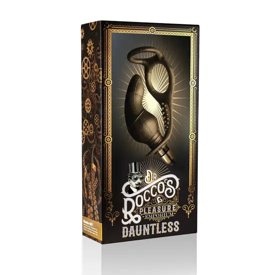 Rocks Off Dauntless Prostate Massager C-Ring Metallic Black